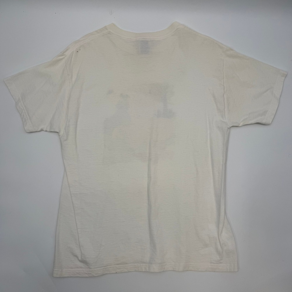 Fruit of the Loom Mens Large Shirt White Halloween Pumpkins Cat Trick or Treat - Picture 2 of 7